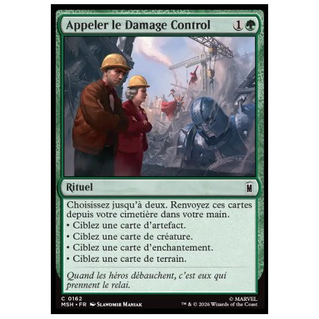 (Foil) Verte - Appeler le Damage Control (C) [MSH]