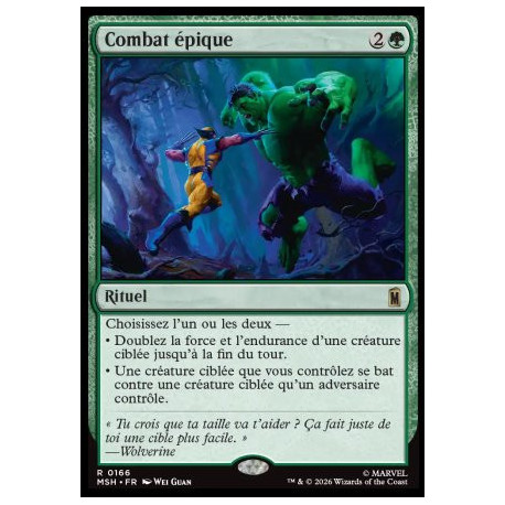 (Foil) Verte - Combat épique (V1) (R) [MSH]
