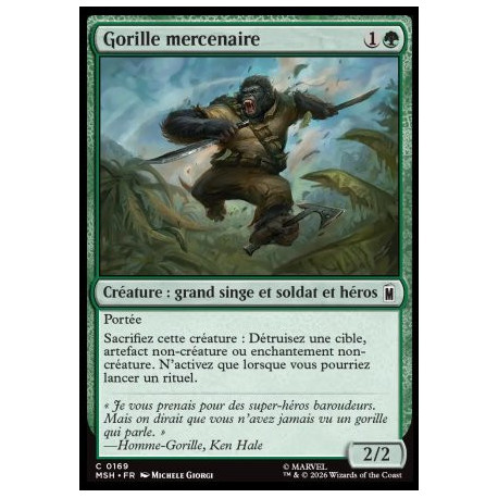 (Foil) Verte - Gorille mercenaire (C) [MSH]