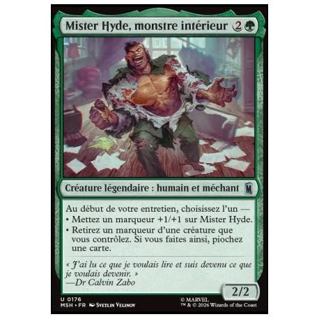 (Foil) Verte - Mister Hyde, monstre intérieur (U) [MSH]