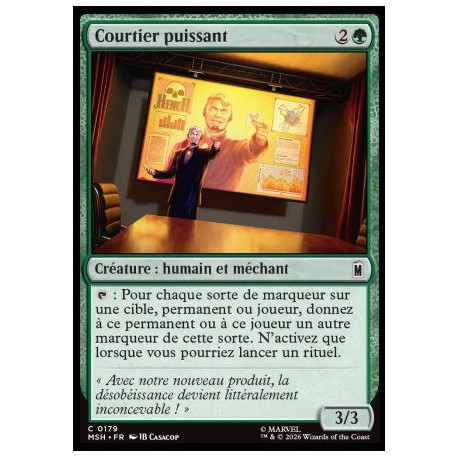 (Foil) Verte - Courtier puissant (C) [MSH]