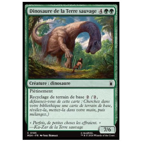 (Foil) Verte - Dinosaure de la Terre sauvage (C) [MSH]