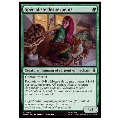 (Foil) Verte - Spécialiste des serpents (C) [MSH]