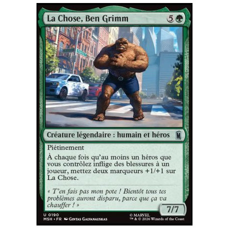 (Foil) Verte - La Chose, Ben Grimm (V1) (U) [MSH]