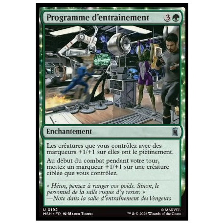 (Foil) Verte - Programme d'entraînement (U) [MSH]