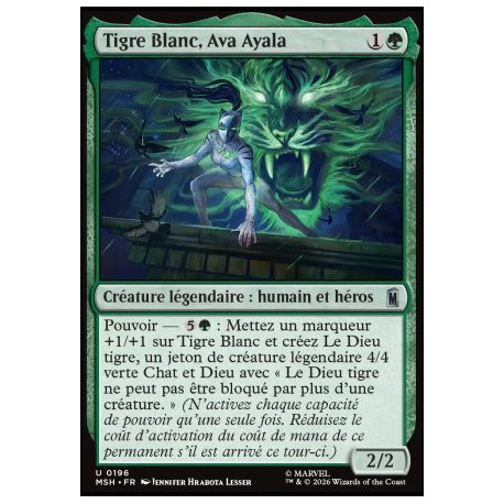 (Foil) Verte - Tigre Blanc, Ava Ayala (U) [MSH]