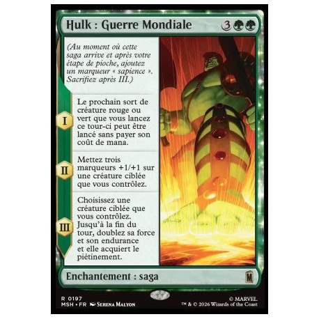 (Foil) Verte - Hulk : Guerre Mondiale (V1) (R) [MSH]