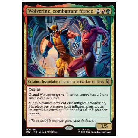(Foil) Multicolore - Wolverine, combattant féroce (V1) (R) [MSH]