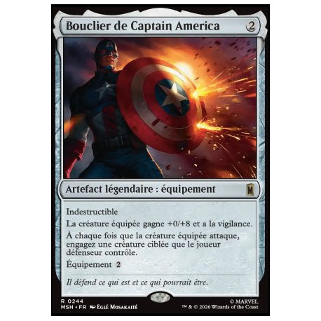 (Foil) Incolore - Bouclier de Captain America (V1) (R) [MSH]