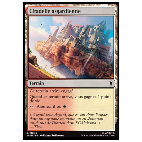 (Foil) Terrain - Citadelle asgardienne (C) [MSH]