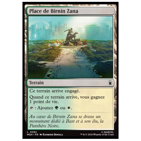 (Foil) Terrain - Place de Birnin Zana (C) [MSH]