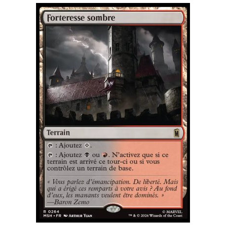(Foil) Terrain - Forteresse sombre (V1) (R) [MSH]