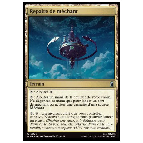 (Foil) Terrain - Repaire de méchant (U) [MSH]