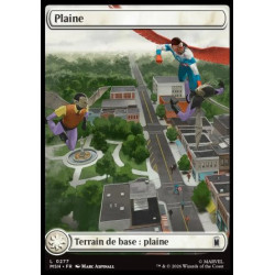(Foil) Terrain - Plaine (V1, Full Art - City Chaos) (L) [MSH]