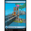 (Foil) Terrain - Île (V1, Full Art - City Chaos) (L) [MSH]