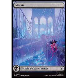 (Foil) Terrain - Marais (V2, Full Art - City Calm) (L) [MSH]