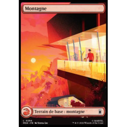 (Foil) Terrain - Montagne (V2, Full Art - City Calm) (L) [MSH]