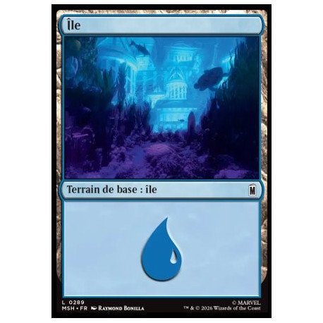 (Foil) Terrain - Île (V3) (L) [MSH]