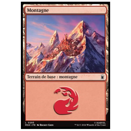 (Foil) Terrain - Montagne (V3) (L) [MSH]