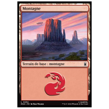(Foil) Terrain - Montagne (V4) (L) [MSH]
