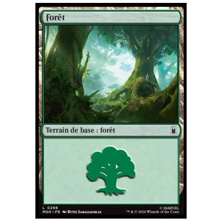 (Foil) Terrain - Forêt (V4) (L) [MSH]
