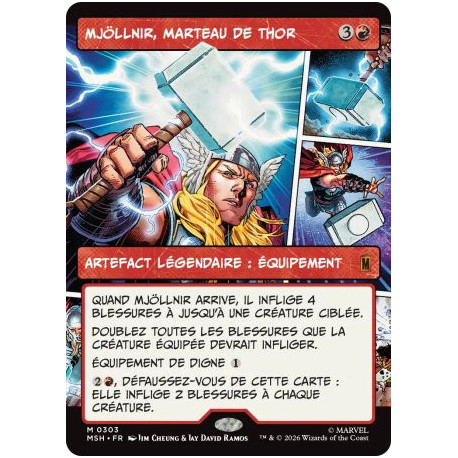 (Foil) Rouge - Mjöllnir, marteau de Thor (V2, Panel) (M) [MSH]
