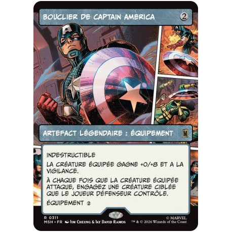 (Foil) Incolore - Bouclier de Captain America (V2, Panel) (R) [MSH]