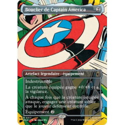 (Foil) Incolore - Bouclier de Captain America (V3, Borderless Scene - Cap Versus HYDRA) (R) [MSH]