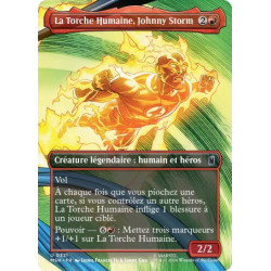 (Foil) Rouge - La Torche Humaine, Johnny Storm (V2, Borderless Scene - Fantastic Family) (U) [MSH]