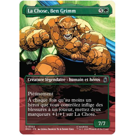 (Foil) Verte - La Chose, Ben Grimm (V2, Borderless Scene - Fantastic Family) (U) [MSH]