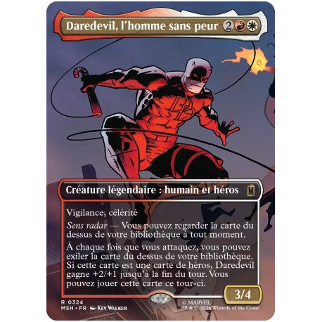 (Foil) Multicolore - Daredevil, l'homme sans peur (V2, Borderless Scene - Daredevil Street Fight) (R) [MSH]