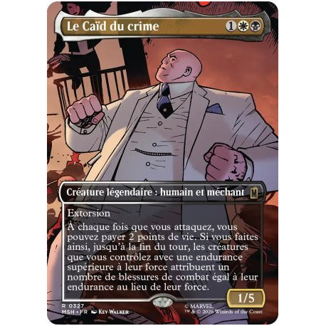 (Foil) Multicolore - Le Caïd du crime (V2, Borderless Scene - Daredevil Street Fight) (R) [MSH]