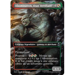 (Foil) Multicolore - Abomination, titan terrifiant (V2, Borderless Scene - Hulks Smash) (U) [MSH]