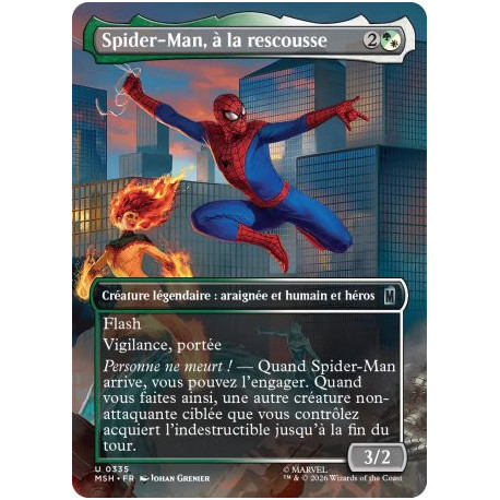 (Foil) Multicolore - Spider-Man, à la rescousse (V2, Borderless Scene - Clash for the Cosmic Cube) (U) [MSH]