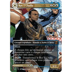 (Foil) Multicolore - Roi T'Challa // La Panthère Noire, espoir persistant (V2, Borderless Scene - Avengers Balcony) (M) [MSH]