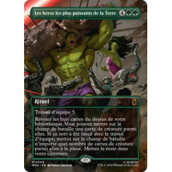 (Foil) Verte - Les héros les plus puissants de la Terre (V2, Borderless Scene - Clash for the Cosmic Cube) (M) [MSH]