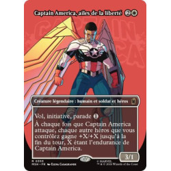 (Foil) Blanche - Captain America, ailes de la liberté (V2, Borderless Logo) (R) [MSH]
