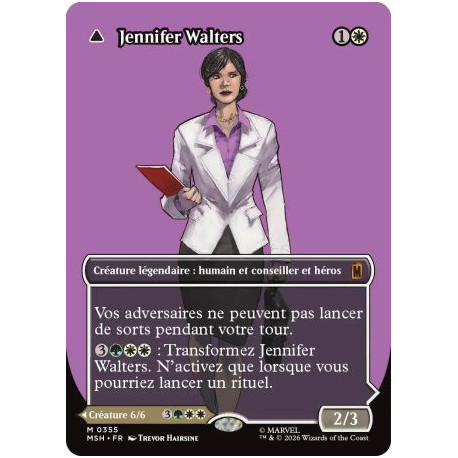 (Foil) Blanche - Jennifer Walters // La sensationnelle Miss Hulk (V3, Borderless Logo) (M) [MSH]