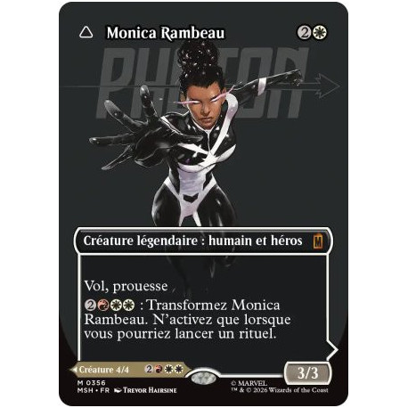 (Foil) Blanche - Monica Rambeau // Photon, lumière vivante (V3, Borderless Logo) (M) [MSH]
