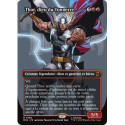 (Foil) Rouge - Thor, dieu du Tonnerre (V3, Borderless Logo) (M) [MSH]