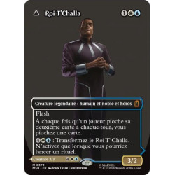 (Foil) Multicolore - Roi T'Challa // La Panthère Noire, espoir persistant (V3, Borderless Logo) (M) [MSH]