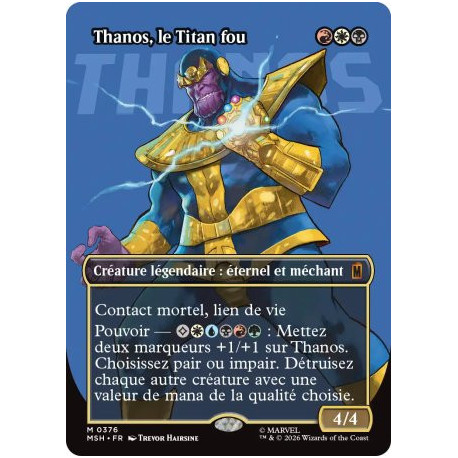 (Foil) Multicolore - Thanos, le Titan fou (V2, Borderless Logo) (M) [MSH]