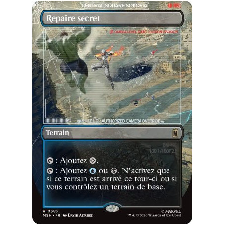 (Foil) Terrain - Repaire secret (V2, Borderless) (R) [MSH]