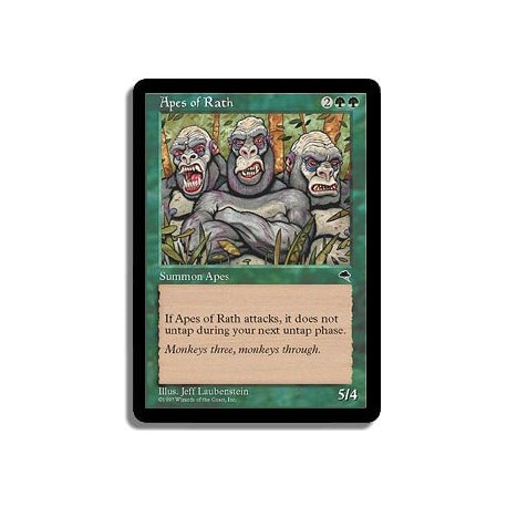 Verte - Grands singes de rajh (U)