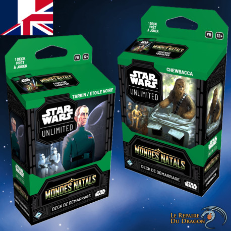 Lot des 2 Decks de Démarrage Mondes Natales (Homeworlds) - Star Wars™: Unlimited (Sortie prévue le 9/10/2026)