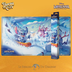 Playmat : Stich Snowboarding, Hyperia City - Disney Lorcana (en boutique le 16/10, expédition 23/10)