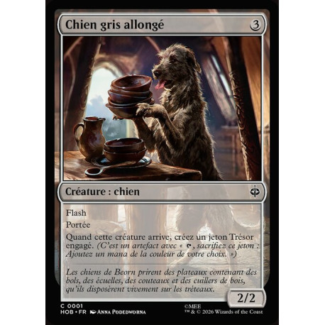 (Foil) Incolore - Chien gris allongé (C) [HOB]
