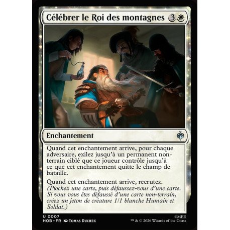 (Foil) Blanche - Célébrer le Roi des montagnes (U) [HOB]