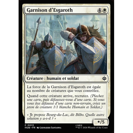 (Foil) Blanche - Garnison d'Esgaroth (C) [HOB]