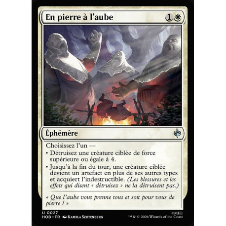(Foil) Blanche - En pierre à l'aube (U) [HOB]